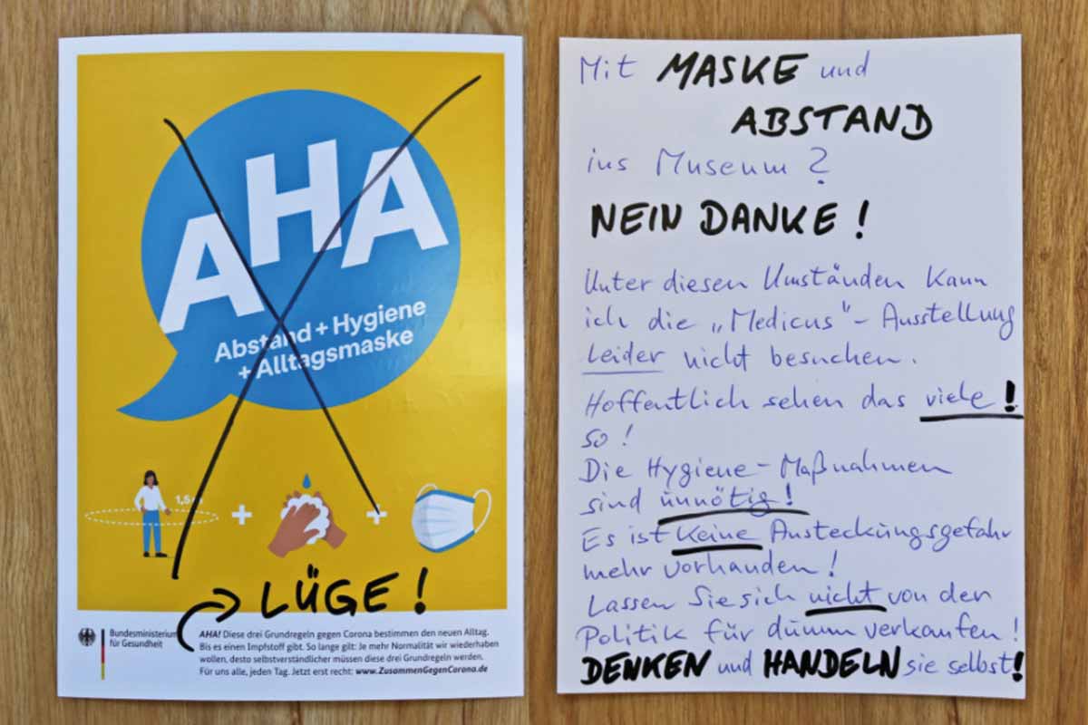 historisches museum der pfalz medicus ausstellung covid corona leugner