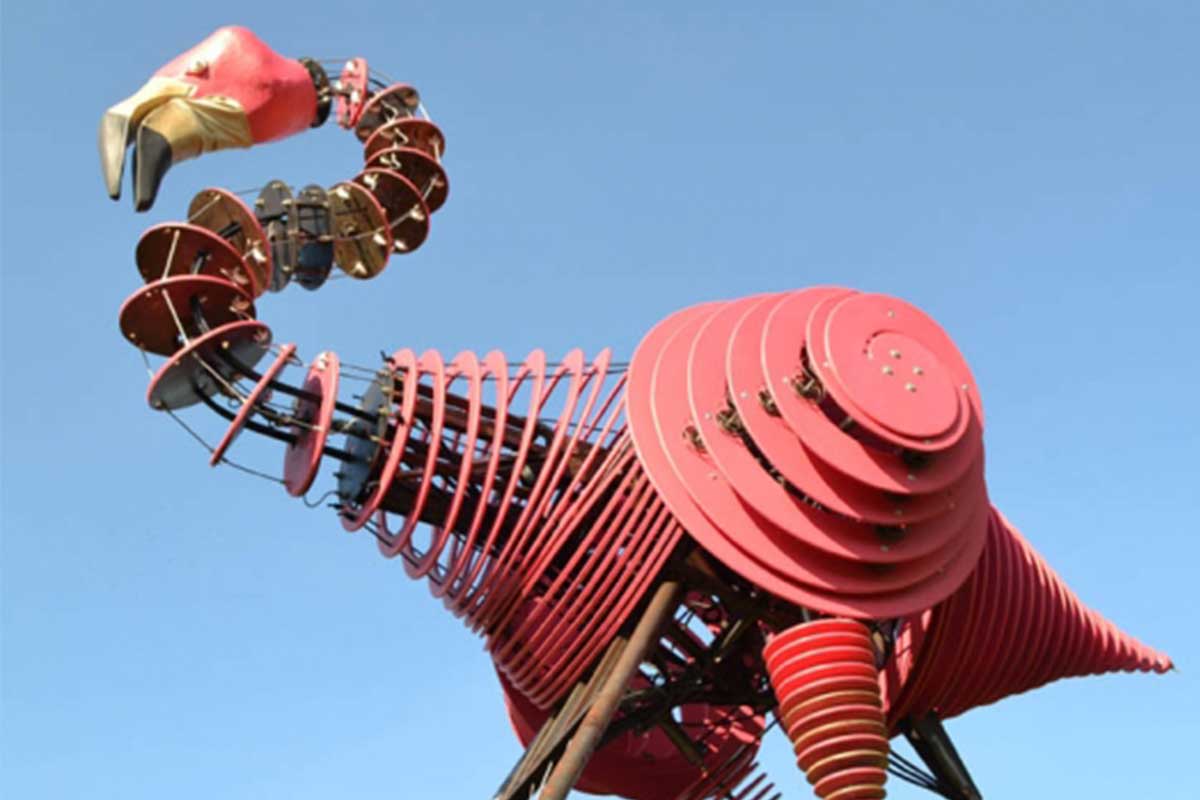 straßentheater ludwigshafen La Compagnie Mac’htiern pink flamingo
